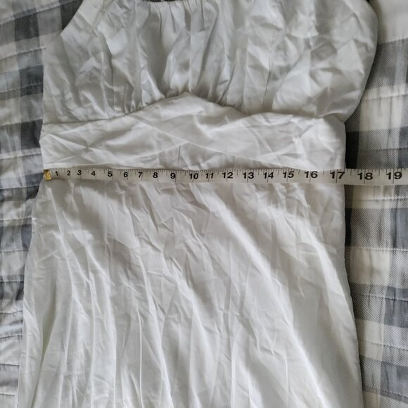 Maxi Dress Solid Gathered Top Spaghetti Straps Back Tie Cute Bow! - Picture 15 of 16